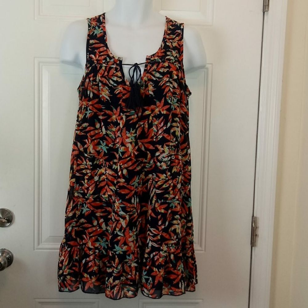 AS U WISH sleeveless printed dress with pockets